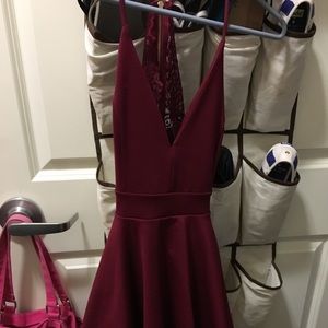 Maroon homecoming dress